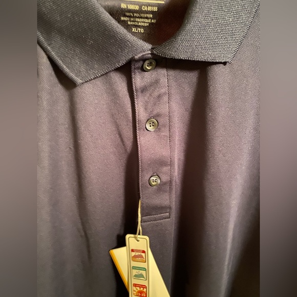 Mens XL Core 365 men’s long sleeve polo in navy blue - Picture 9 of 9